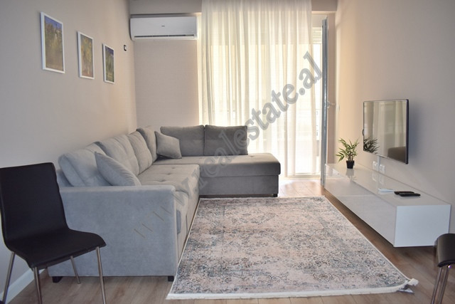 One bedroom apartment for rent in Kika Complex, on Tish Dahia street in Tirana.
It is positioned on
